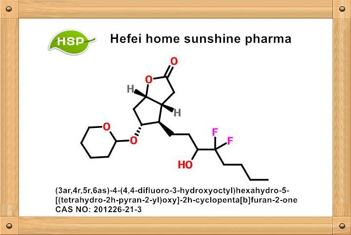 (3ar, 4r, 5r, 6as) -4- (4,4-difluoro-3-hüdroksüoktüül) heksahüdro-5 - [(tetrahüdro-2h-püraan-2-üül) oksü] -2h-tsüklopenta [b] furaan- 2-üks CAS 201226-21-3