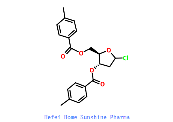 1-kloro-3,5-di-O-toluoüül-2-deoksü-D-ribofuranoos CAS 3601-89-6