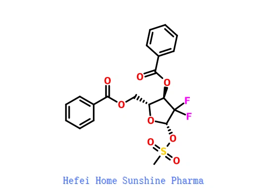 2-deoksü-2,2-difluoro-D-ribofuranoos-3,5-dibensoaat-1-metaansulfonaat CAS 134877-42-2