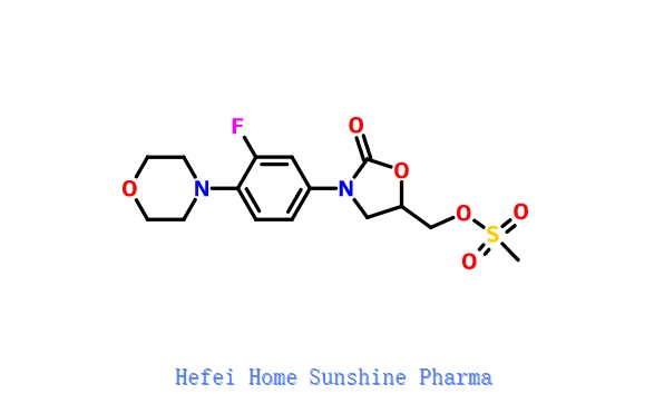 3- [3-fluoro-4- (4-morfolinüül) fenüül] -5-[[(metüülsulfonüül) oksü] metüül] -2-oksasolidinoon CAS 858344-36-2