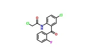 2-kloro-N- [4-kloro-2- (2-fluorobensoüül) fenüül] atseetamiid CAS 2836-40-0
