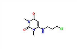 6-{(3-kloropropüül) amino-1,3-dimeturatsiil CAS 34654-81-4