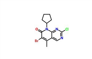 6-broMo-2-kloro-8-tsüklopentüül-5-metüülpürido [2,3-d] püriMidin-7 (8H) -oon CAS 1016636-76-2